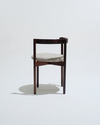 PAIRE DE CHAISES EN PALLISANDRE, HUGO FRANDSEN, 1970s