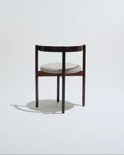 PAIRE DE CHAISES EN PALLISANDRE, HUGO FRANDSEN, 1970s