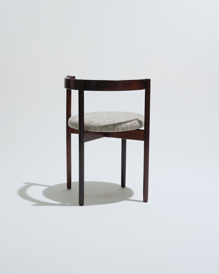 PAIRE DE CHAISES EN PALLISANDRE, HUGO FRANDSEN, 1970s