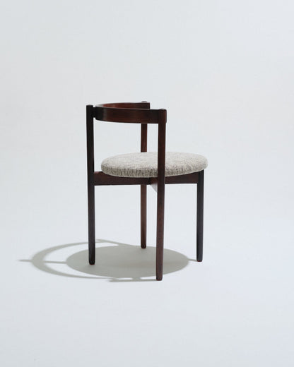 PAIRE DE CHAISES EN PALLISANDRE, HUGO FRANDSEN, 1970s