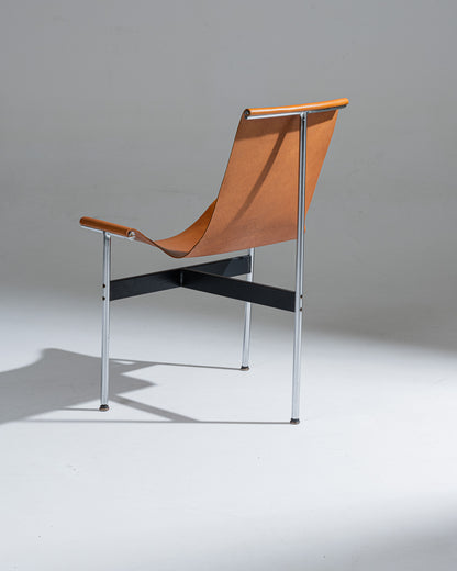 3LC CHAIR IN LEATHER AND METAL, LITTELL &amp; KATAVOLOS, 1960s