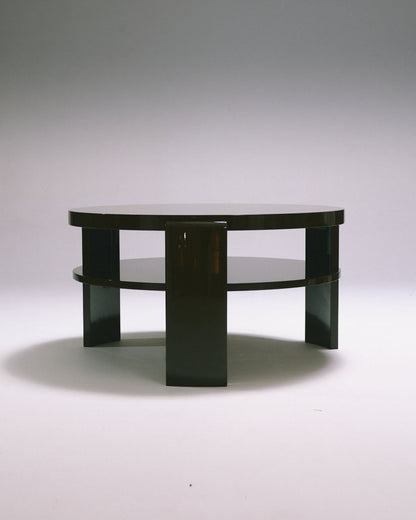 TABLE BASSE SPINA BOIS LAQUÉ VERT