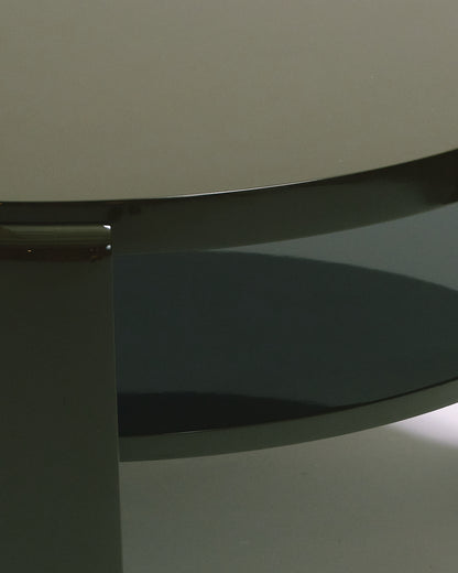 TABLE BASSE SPINA BOIS LAQUÉ VERT