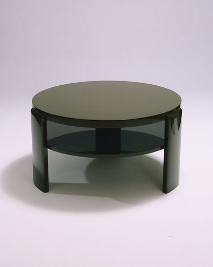 TABLE BASSE SPINA BOIS LAQUÉ VERT