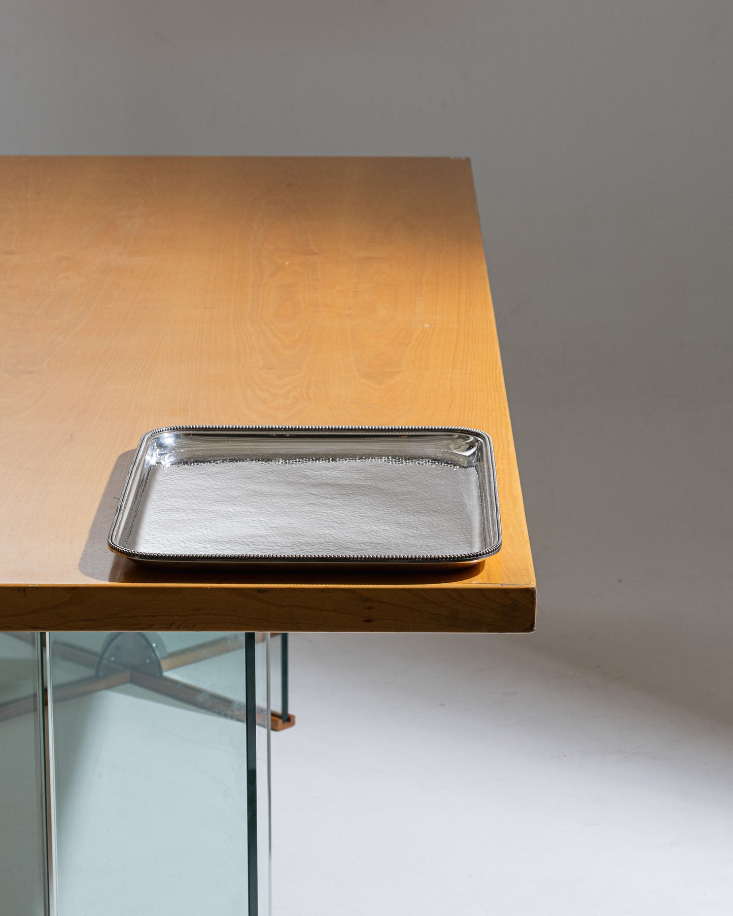 PLATEAU EN MÉTAL ARGENT, JEAN DESPRÉS, 1930s