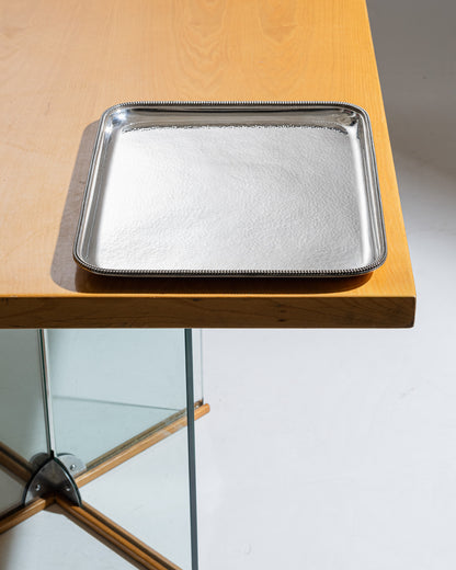 PLATEAU EN MÉTAL ARGENT, JEAN DESPRÉS, 1930s