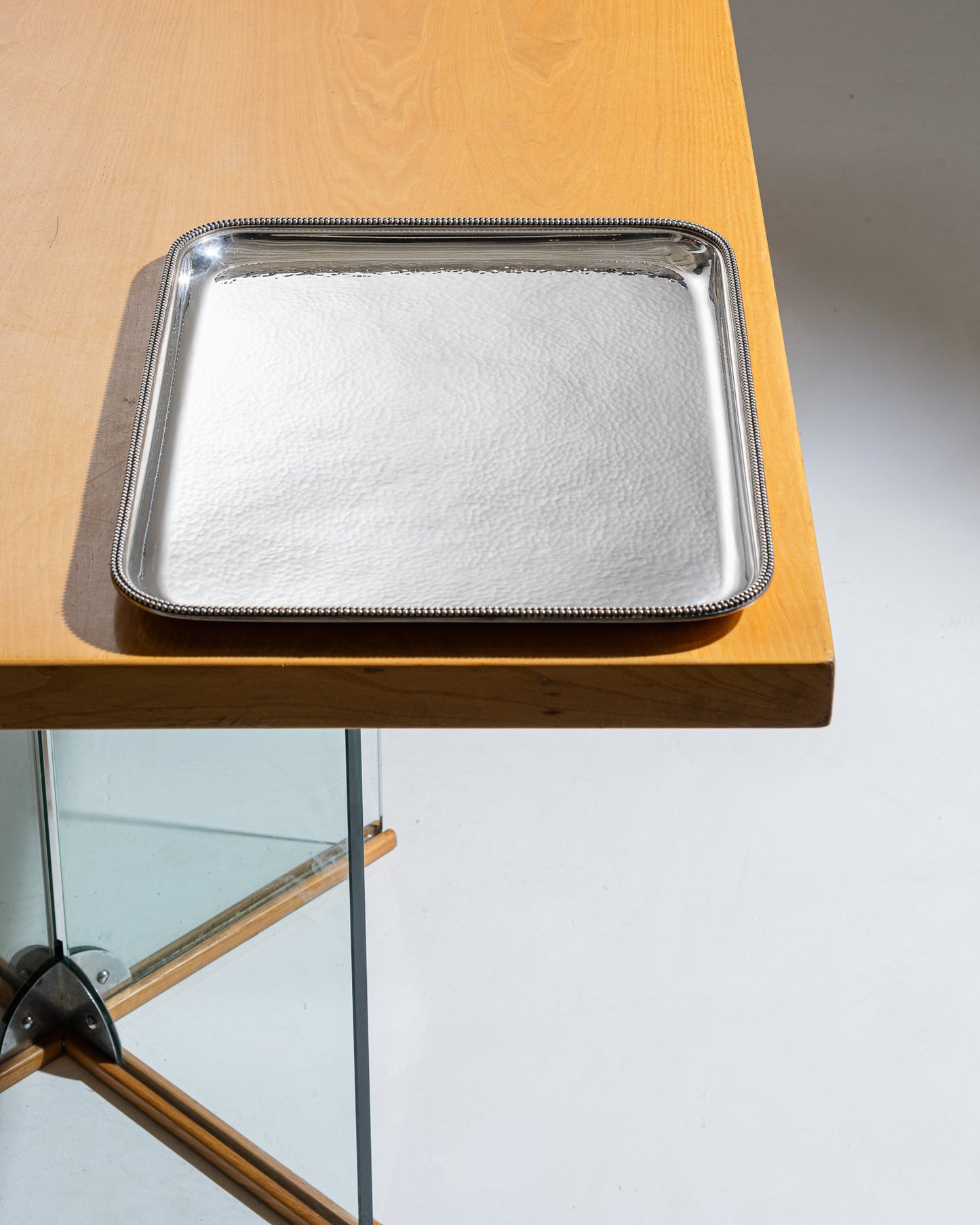 PLATEAU EN MÉTAL ARGENT, JEAN DESPRÉS, 1930s