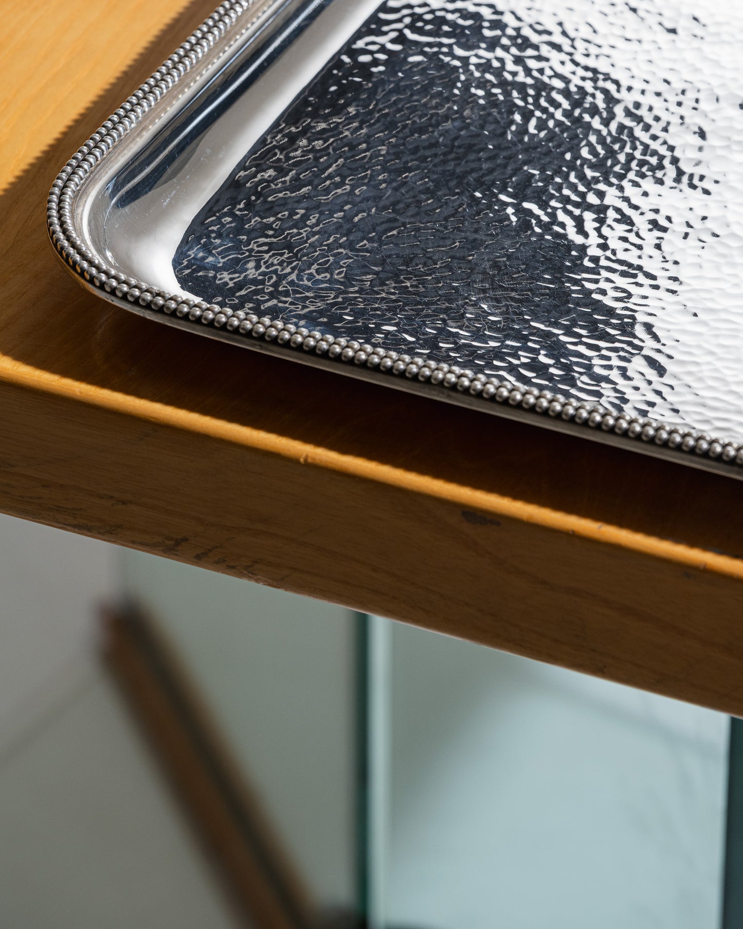 PLATEAU EN MÉTAL ARGENT, JEAN DESPRÉS, 1930s