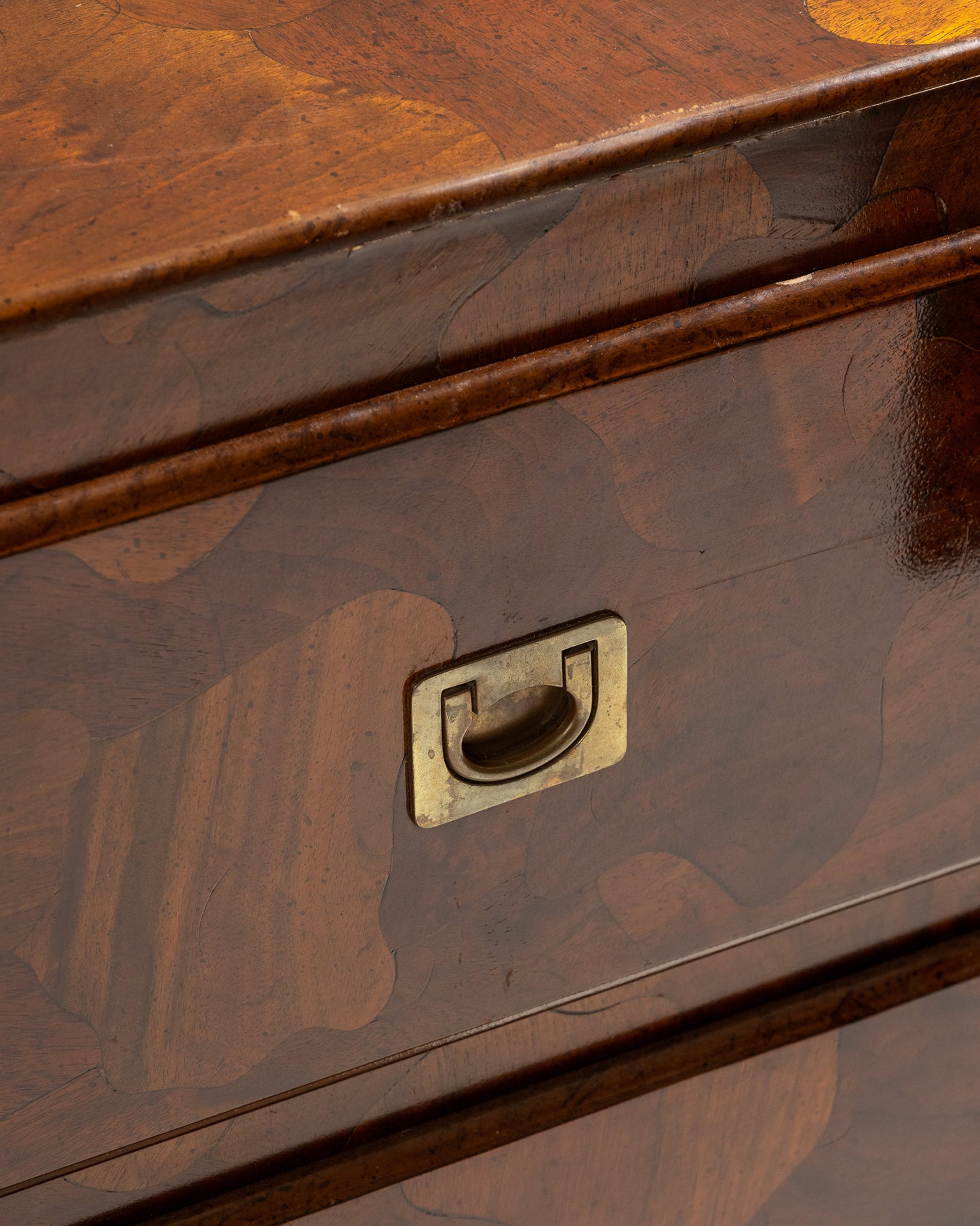 OLIVE WOOD VENEER SIDEBOARD, 1950S