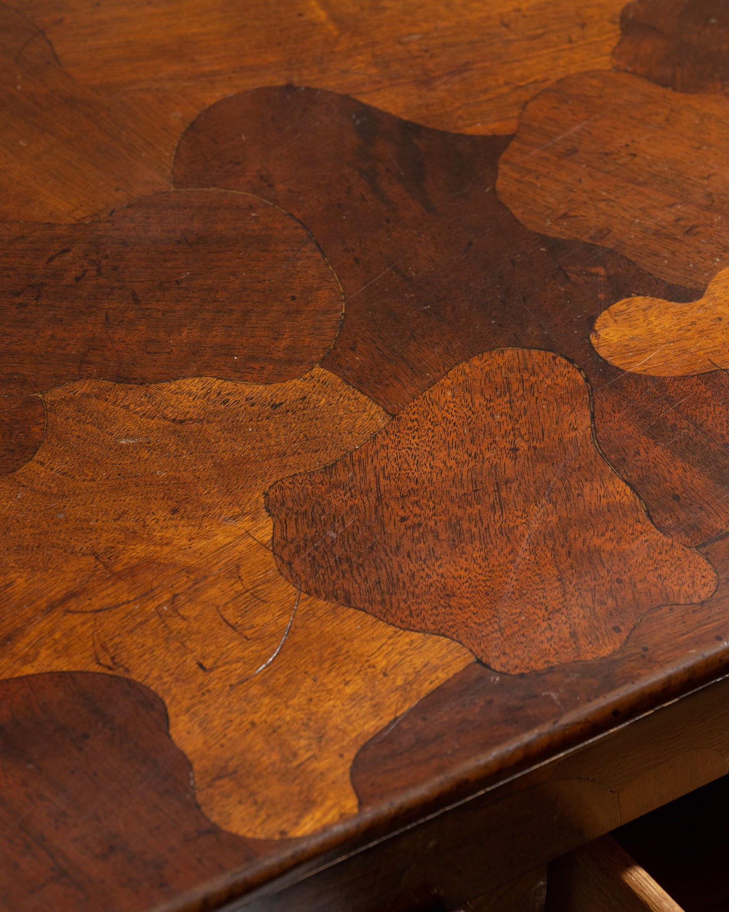 OLIVE WOOD VENEER SIDEBOARD, 1950S