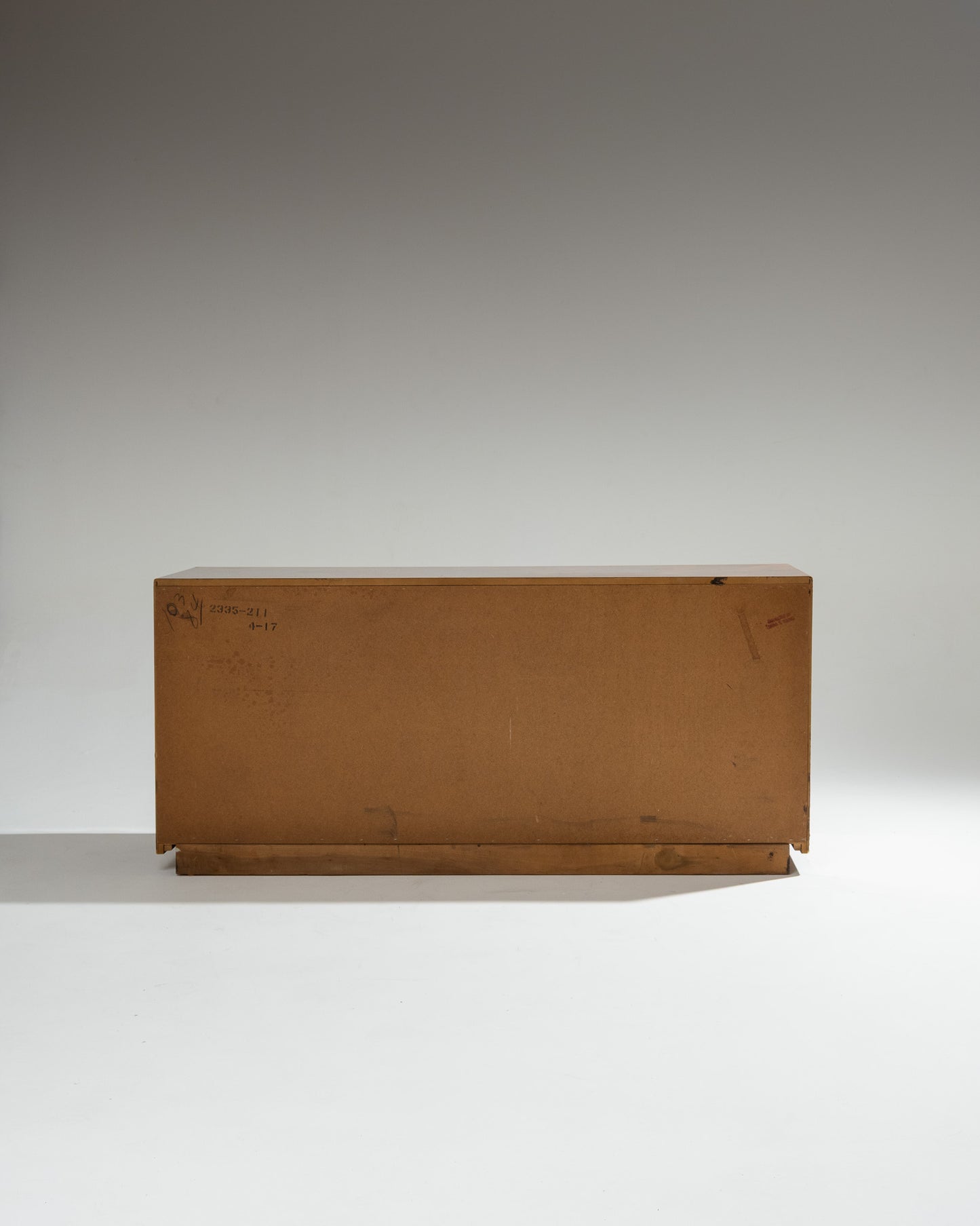 OLIVE WOOD VENEER SIDEBOARD, 1950S