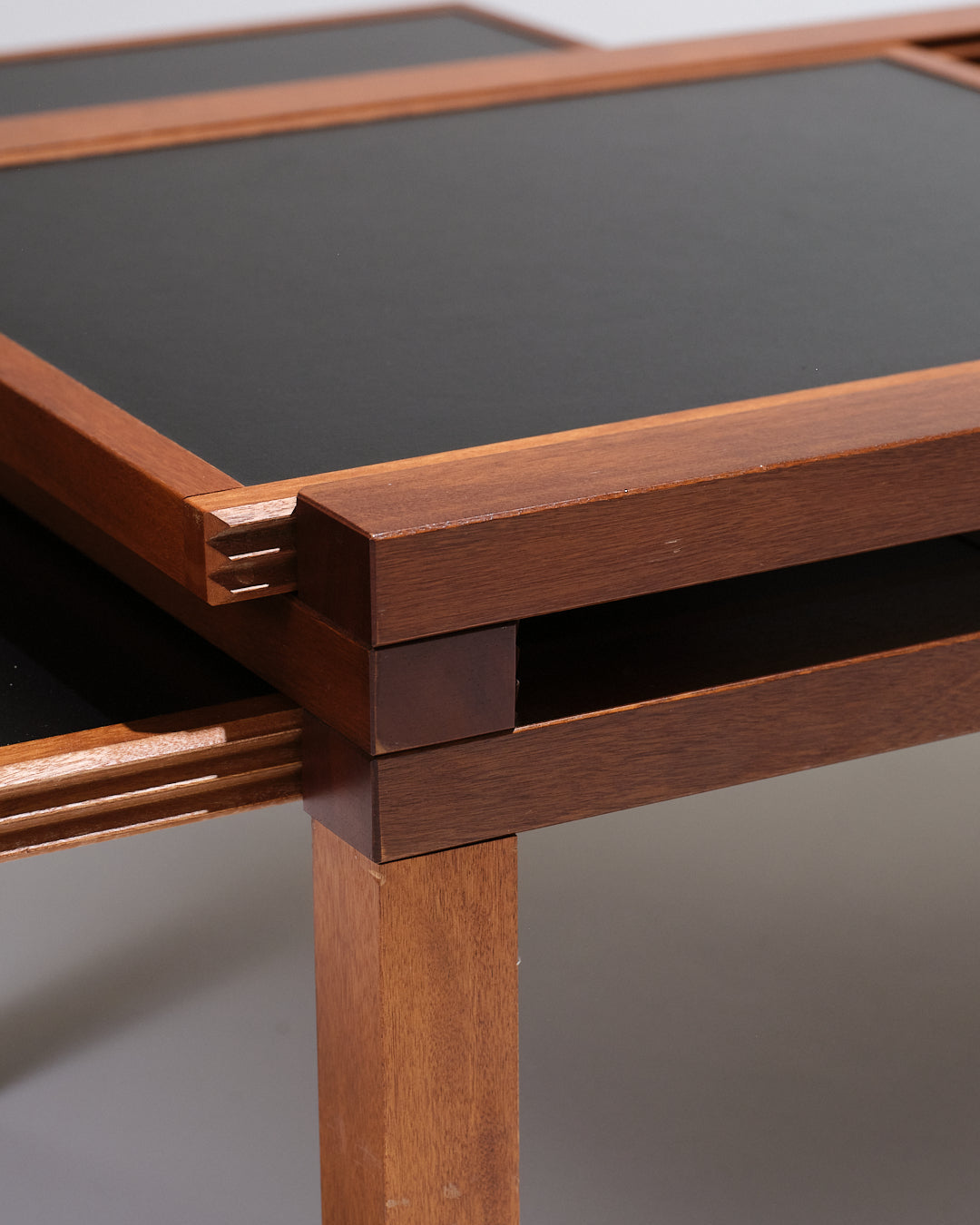 Wooden coffee table, Bernard Vuarnesson, 1970s