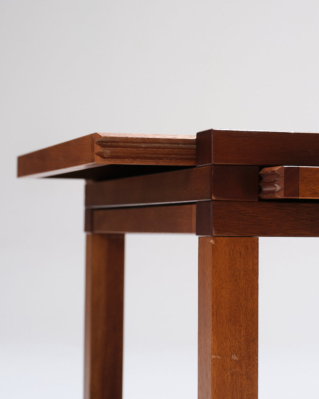 Wooden coffee table, Bernard Vuarnesson, 1970s