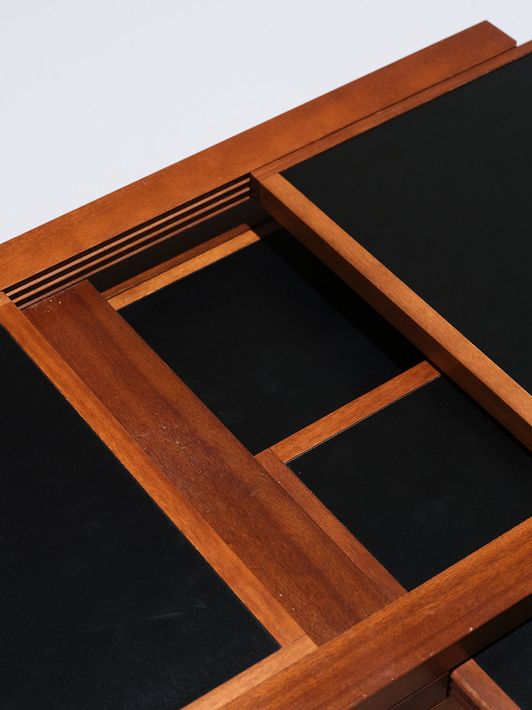 Wooden coffee table, Bernard Vuarnesson, 1970s