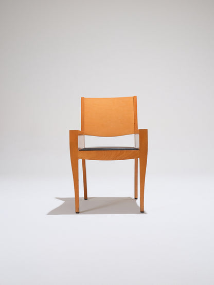 PAIR OF POSTMODERN CHAIR ARMCHAIRS, XO EDITION, MATTHEW HILTON, 1980s