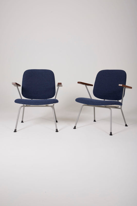 PAIR OF WILLEMN GISPEN ARMCHAIRS, 1950s