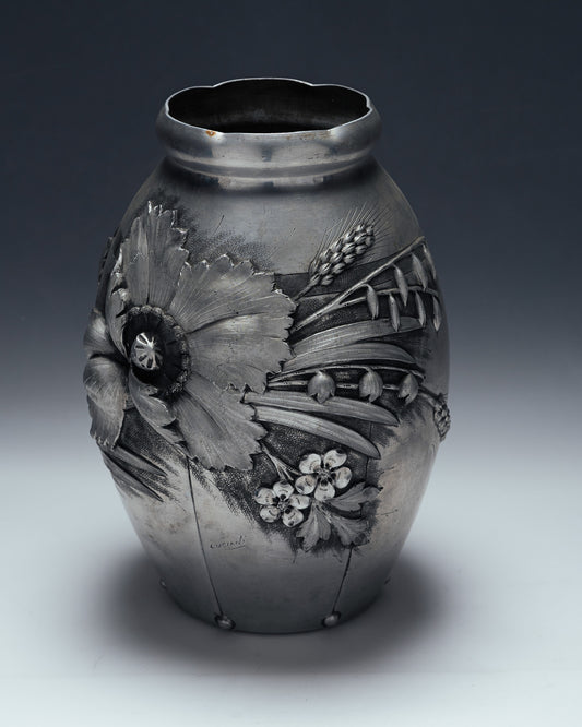 VASE À MOTIFS FLORAUX, ART NOUVEAU, 1920s