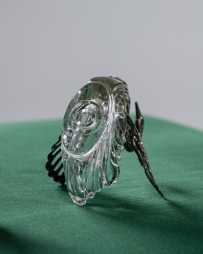 PAIRE DE SALIÈRE ET POIVRIÈRE EN FORME DE CYGNE, 1950s