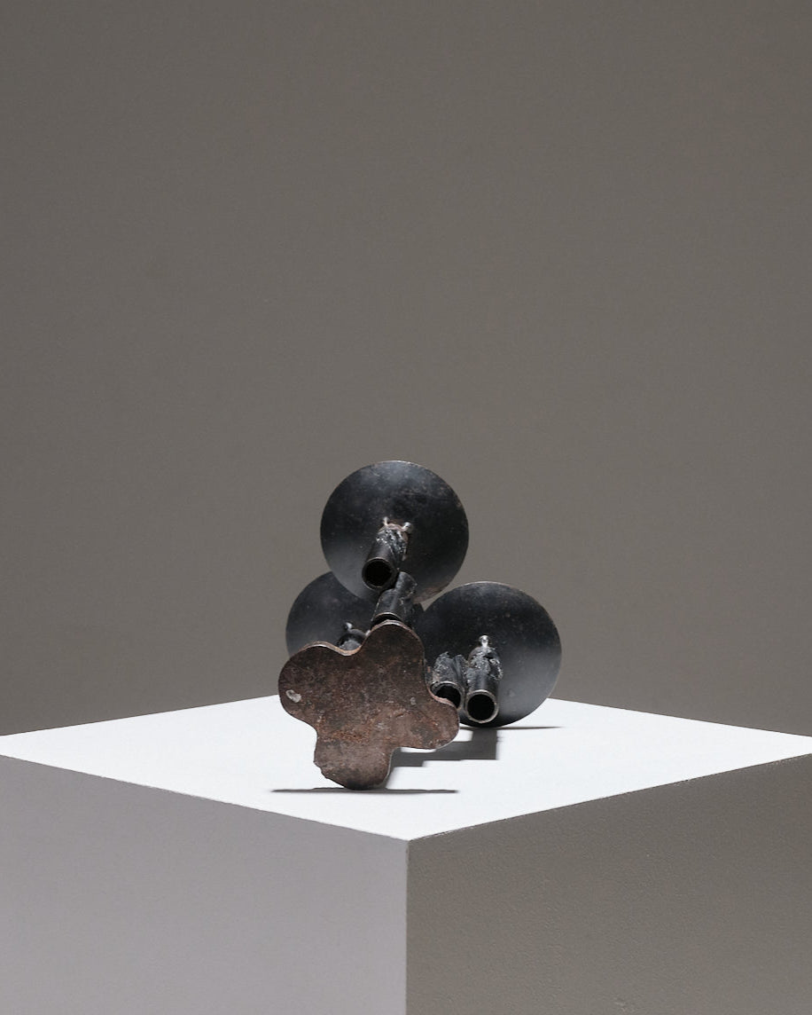 CHANDELIER 3 FEUX BRUTALISTE, 1960S