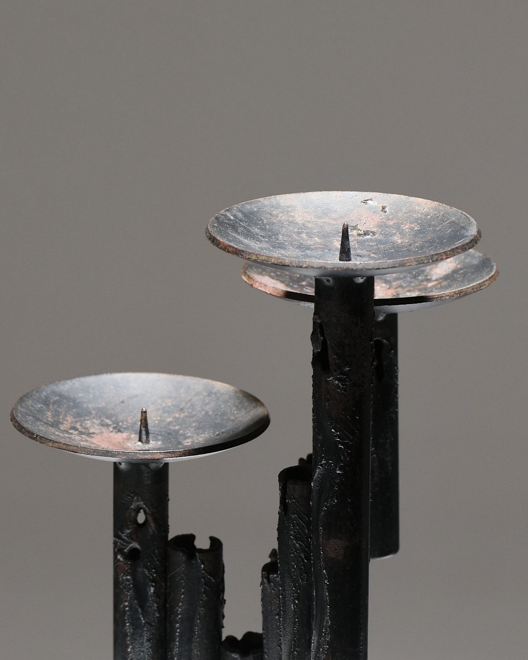 CHANDELIER 3 FEUX BRUTALISTE, 1960S