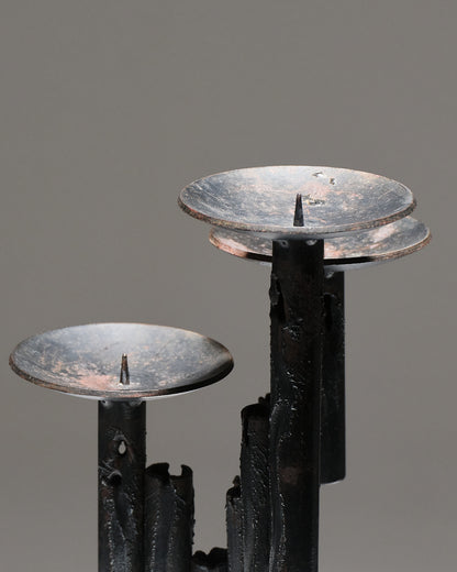 CHANDELIER 3 FEUX BRUTALISTE, 1960S