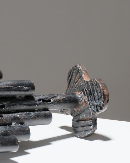 CHANDELIER 3 FEUX BRUTALISTE, 1960S