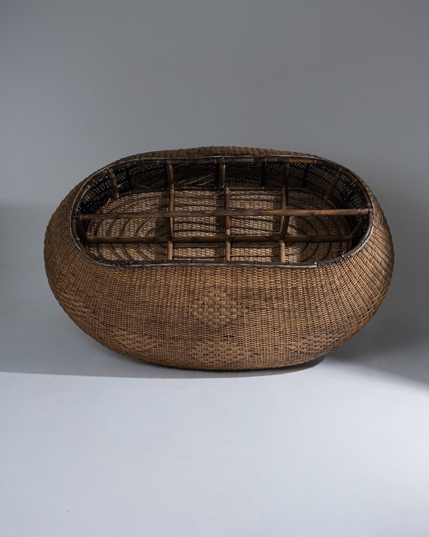 Wicker outdoor sofa, 1960s