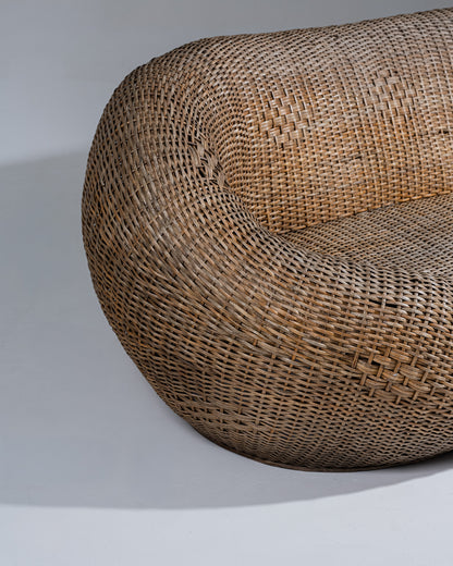 Wicker outdoor sofa, 1960s