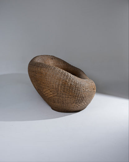 Wicker outdoor sofa, 1960s