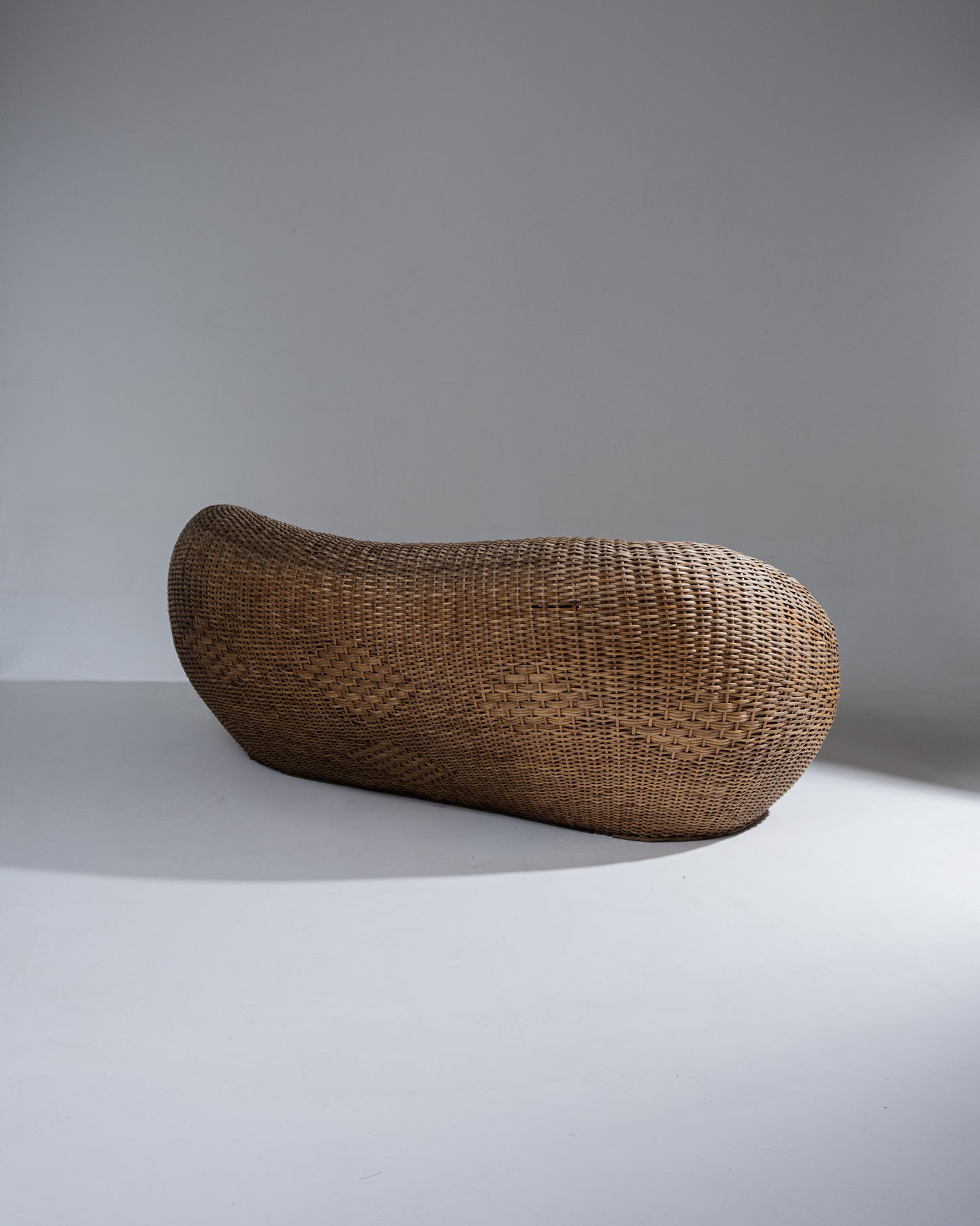 Wicker outdoor sofa, 1960s