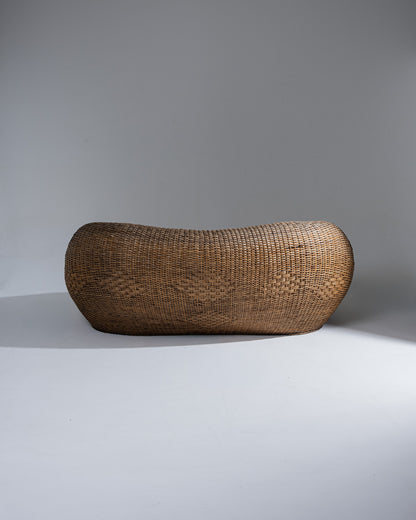 Wicker outdoor sofa, 1960s