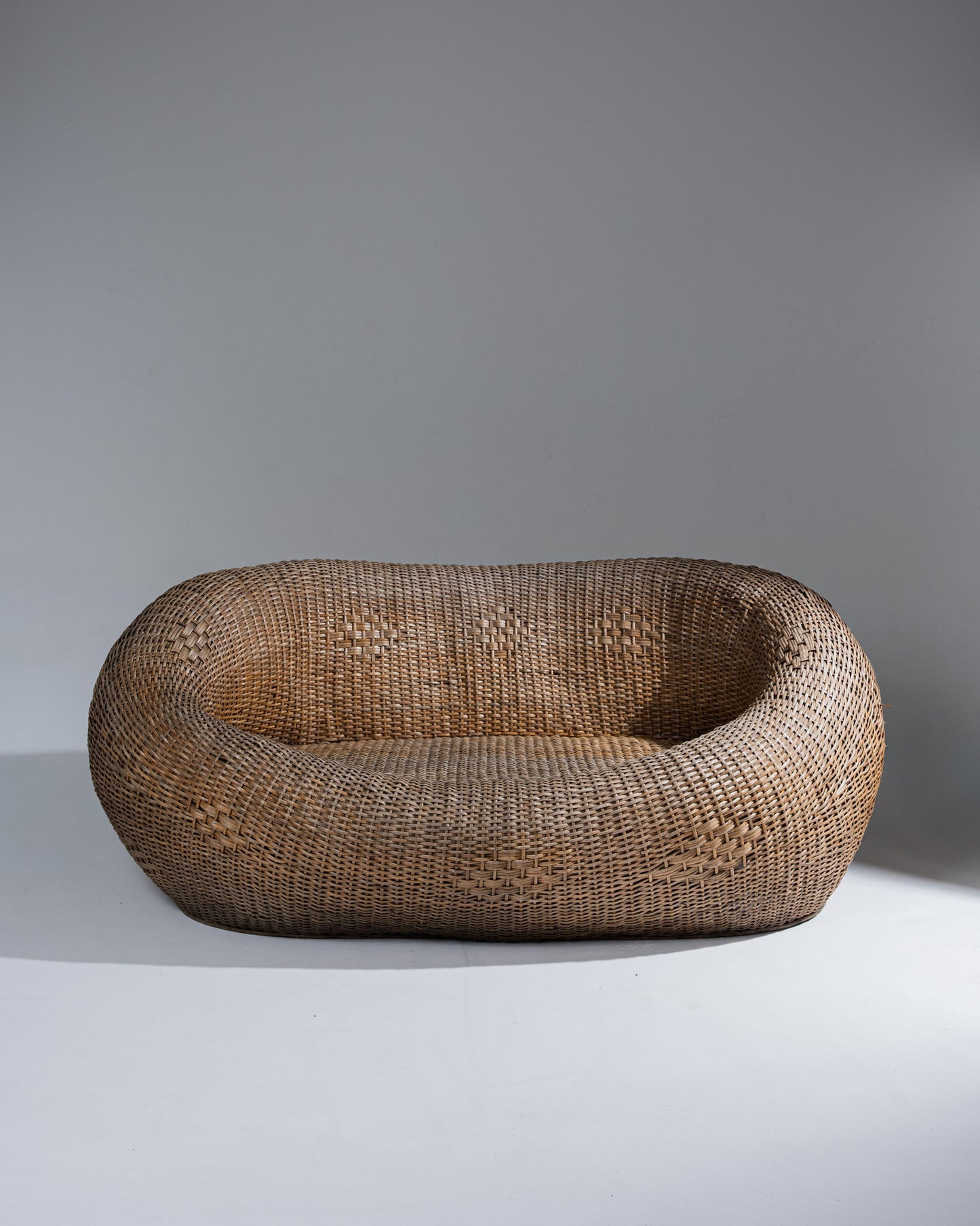 Wicker outdoor sofa, 1960s