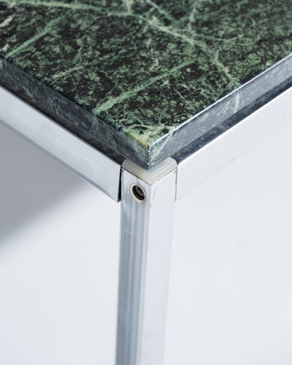 SQUARE GREEN MARBLE COFFEE TABLE, 1970s