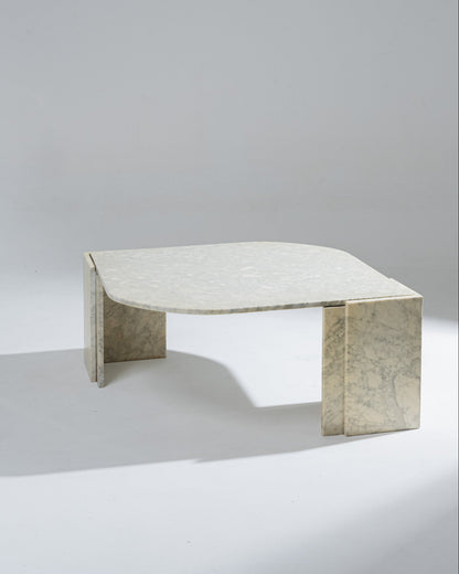MARBLE COFFEE TABLE, 1980s