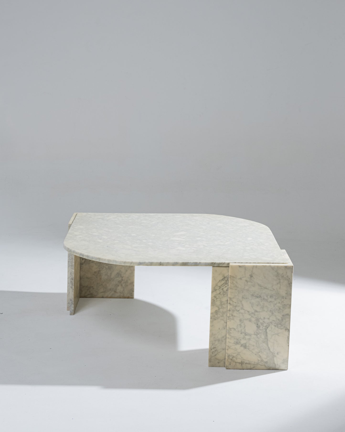 MARBLE COFFEE TABLE, 1980s