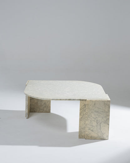 MARBLE COFFEE TABLE, 1980s