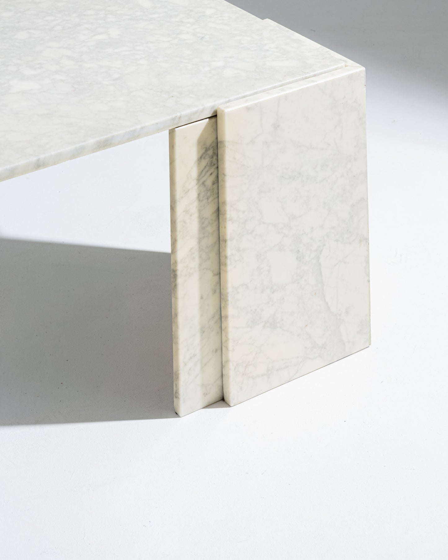 MARBLE COFFEE TABLE, 1980s