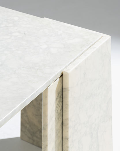 MARBLE COFFEE TABLE, 1980s