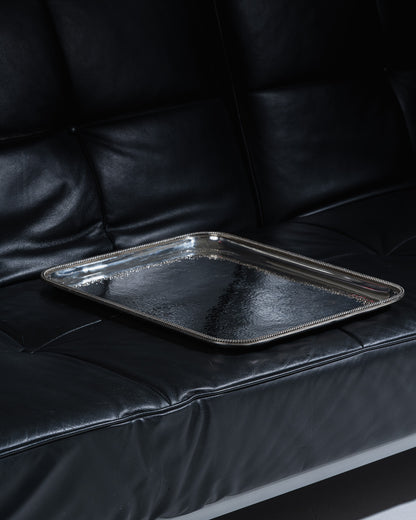 PLATEAU EN MÉTAL ARGENT, JEAN DESPRÉS, 1930s