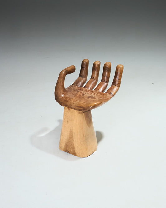 Solid wood hand chair, 1960s