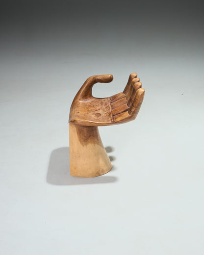 Solid wood hand chair, 1960s