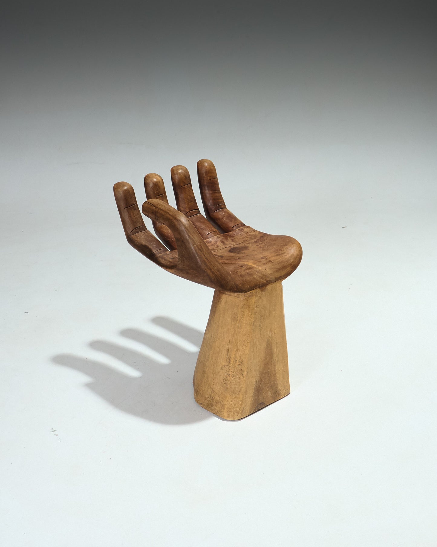 Solid wood hand chair, 1960s