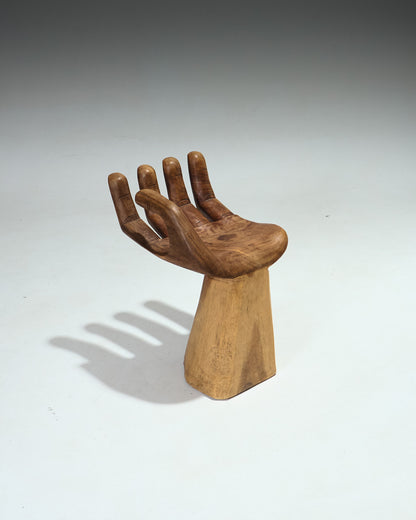 Solid wood hand chair, 1960s