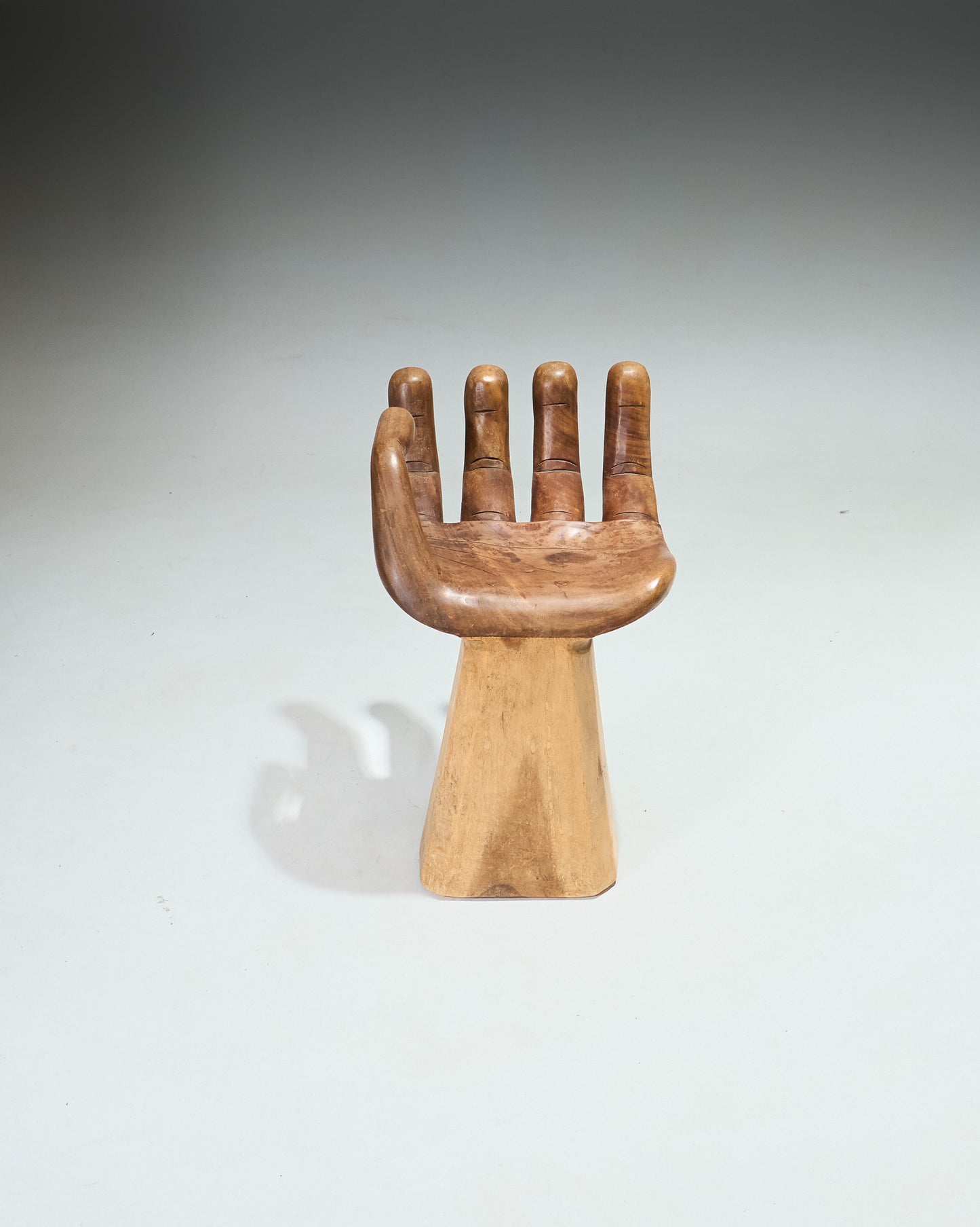 Solid wood hand chair, 1960s