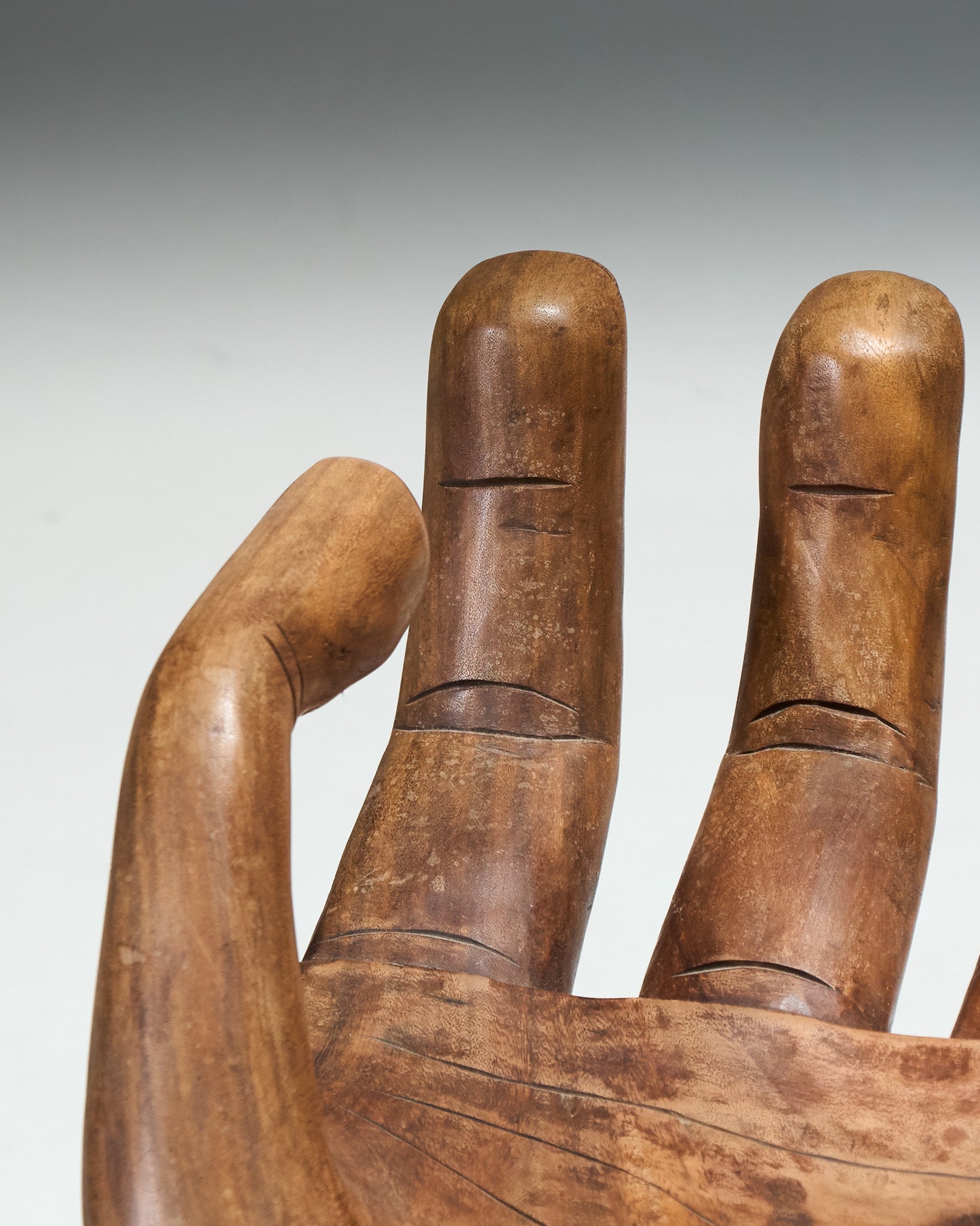 Solid wood hand chair, 1960s