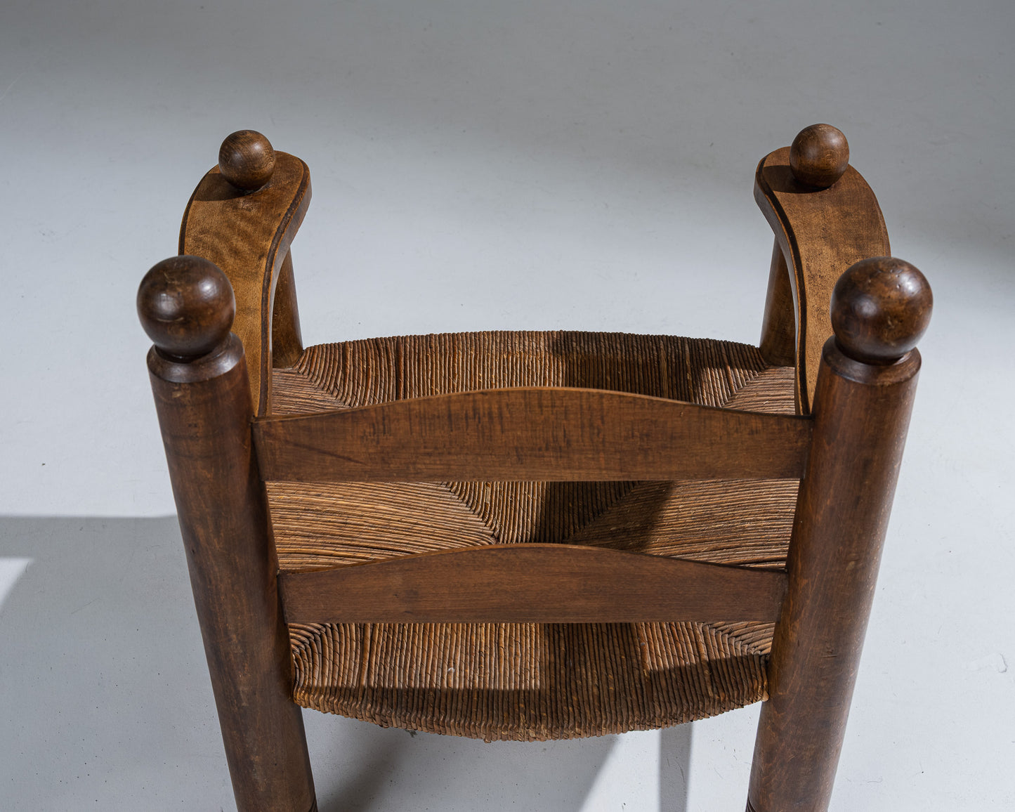 RESERVE JULES WOOD AND STRAW ARMCHAIR, CHARLES DUDOUYT, 1930s