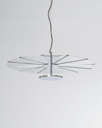 Madia pendant light in chrome finish