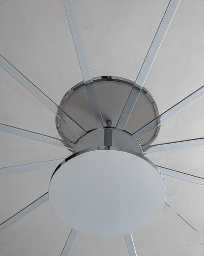 Madia pendant light in chrome finish