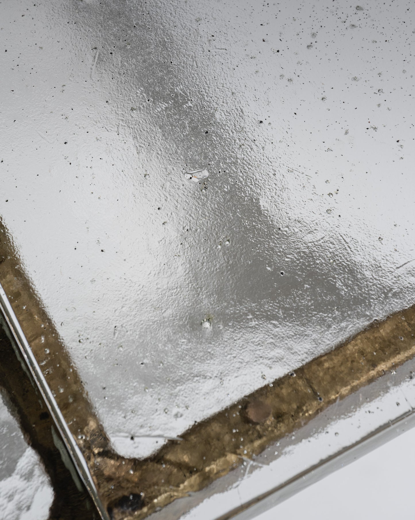 BRONZE AND GLASS COFFEE TABLE, LOTHAR KLUTE, 1980s