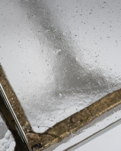 BRONZE AND GLASS COFFEE TABLE, LOTHAR KLUTE, 1980s